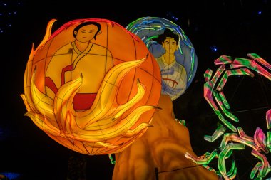 Orta Sonbahar Festivali Singapur fenerler