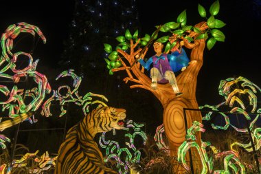 Orta Sonbahar Festivali Singapur fenerler