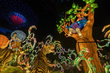 Orta Sonbahar Festivali Singapur fenerler