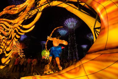 Orta Sonbahar Festivali Singapur fenerler