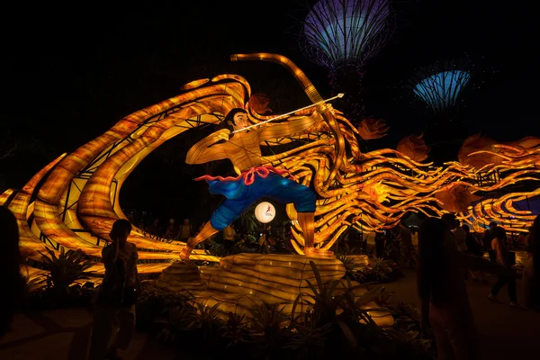 Lanterns at Mid Autumn festival in Singapore — Stock Photo, Image