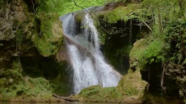 La Vaioaga şelalesi yaz boyunca Nera Gorges 'da yürürken karşılaştı, Romanya