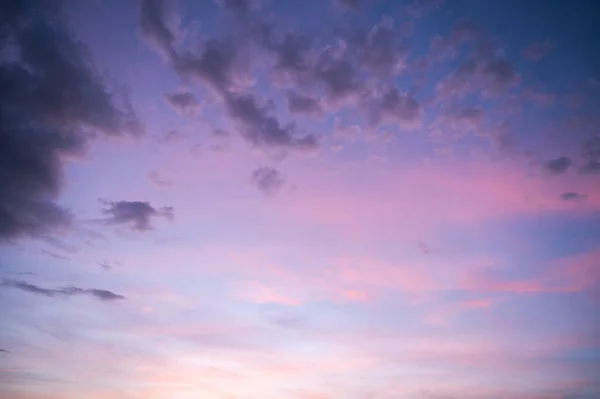 Nádherná Panorama Soumrak Nebe Mrak Ranním Pozadí Obraz Stock Fotografie