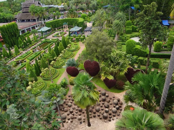 beautiful Park with plants and hearts is located in Thailand