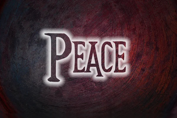 Texto de paz em segundo plano — Fotografia de Stock