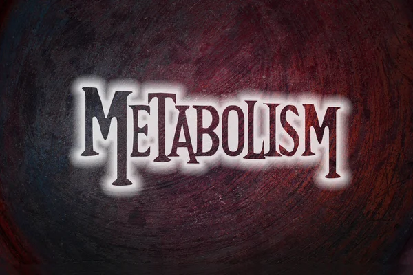 Texto do metabolismo em segundo plano — Fotografia de Stock