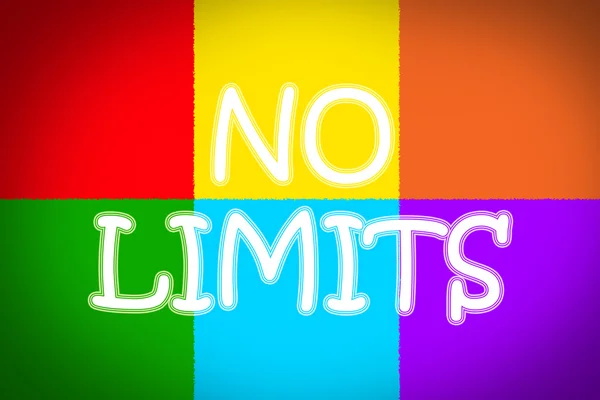 No Limits texto en segundo plano Imagen de archivo