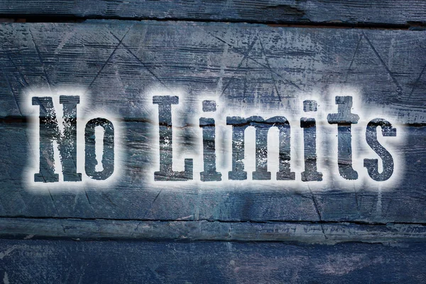 No Limits text on background Stock Photo
