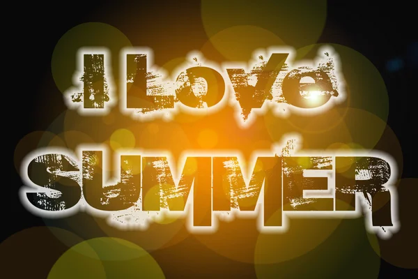 I Love Summer Concept — Stock Photo, Image