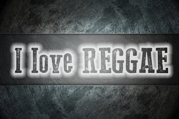 I Love Reggae Konsep — Stok Foto