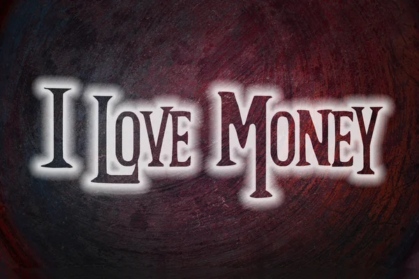 I Love Money Concept — Stock Photo, Image