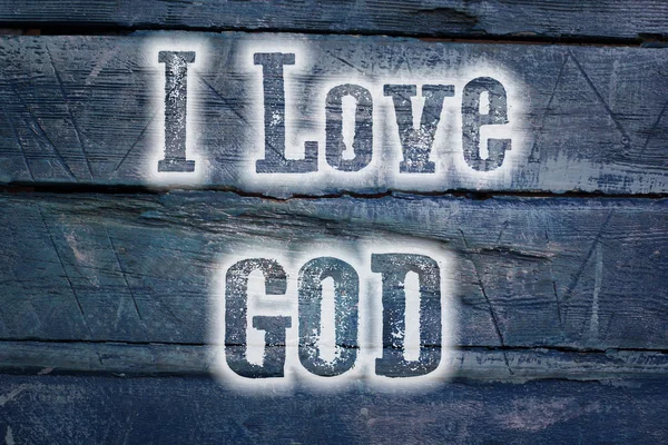 내가 사랑 하는 하나님의 개념 — 스톡 사진