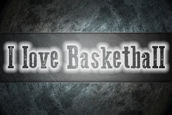 I Love Basketball Concept — Stock Photo, Image