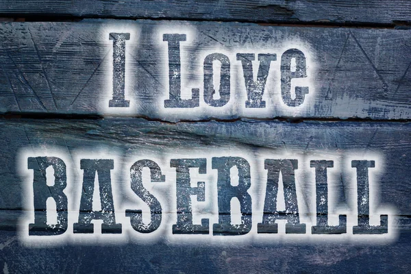 I Love Baseball Concept — Stock Photo, Image