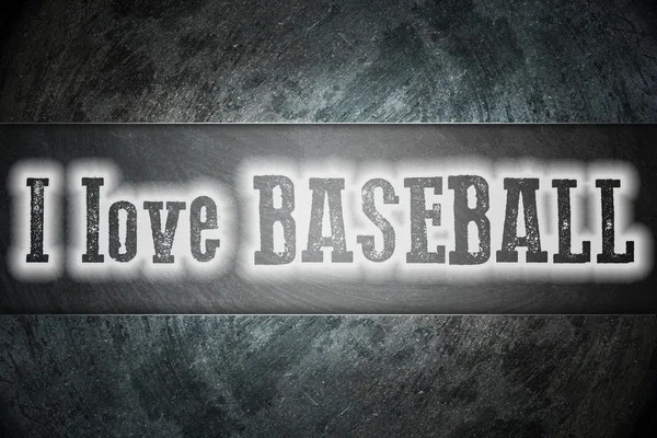 내가 사랑 하는 야구 개념 — 스톡 사진