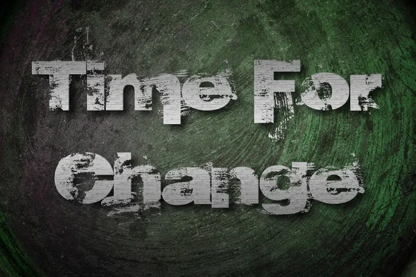 Concetto Time for Change . — Foto Stock