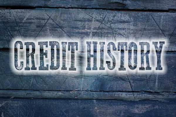 Концепция кредитной истории — стоковое фото