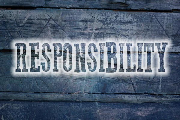 Pojęcie odpowiedzialności — Zdjęcie stockowe