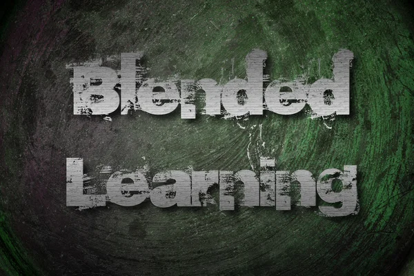 Blended learning koncept — Stock fotografie