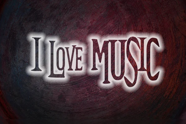 I Love Music Concept — Stok Foto