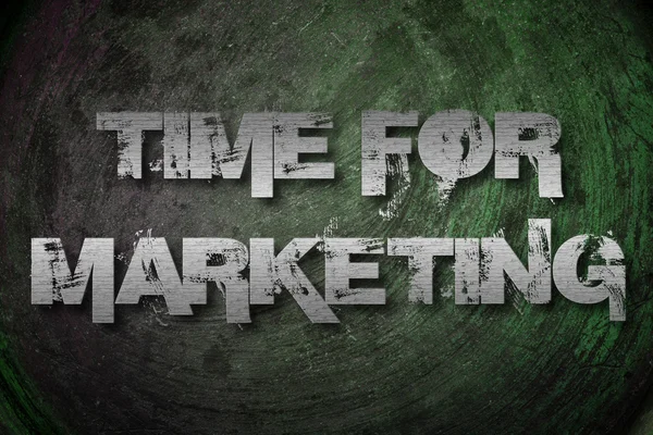 Temps pour le concept de marketing — Photo