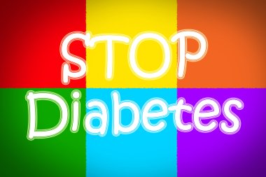 Stop Diabetes Concept clipart
