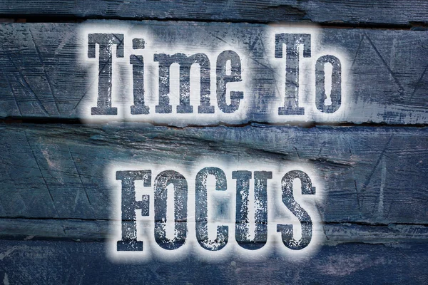 Tijd om focus concept — Stockfoto