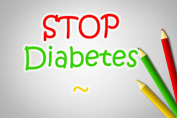 Stop Diabetes Concept — Stock Photo, Image