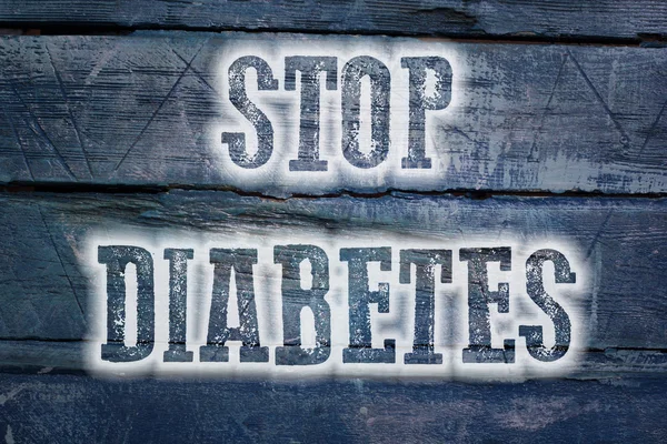 Hentikan Konsep Diabetes — Stok Foto