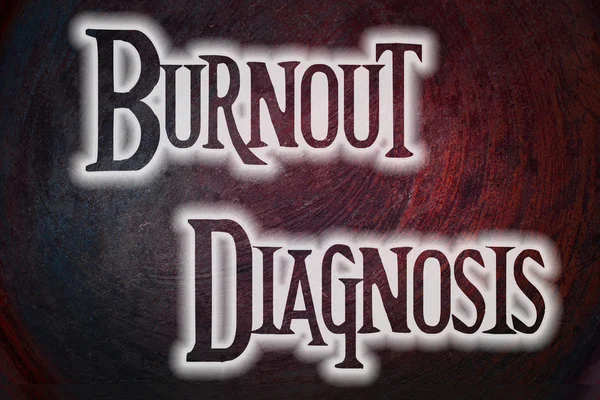 Concetto di diagnosi di burnout — Foto Stock