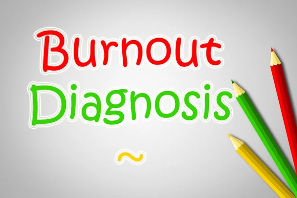 Concepto de diagnóstico por burnout — Foto de Stock