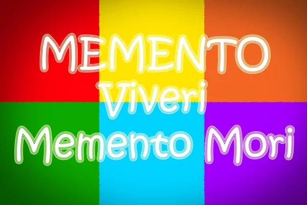 Memento Viveri Memento Mori Concept — Stockfoto