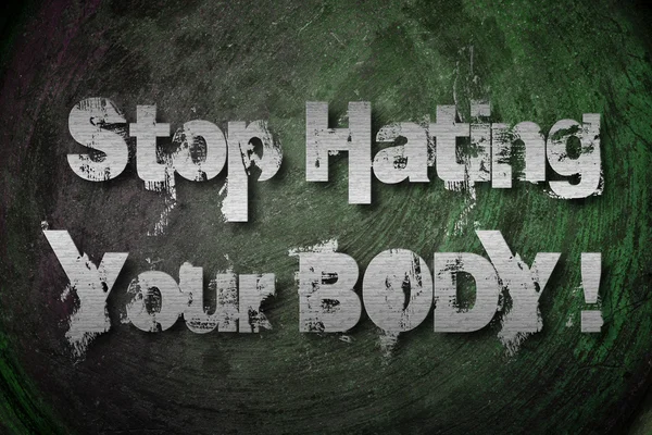 Przestać nienawidzić swojej koncepcji ciała — Zdjęcie stockowe
