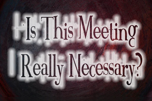 ¿Es realmente necesario este encuentro? — Foto de Stock