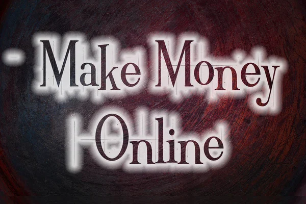 Zrobić pieniądze online koncepcja — Zdjęcie stockowe