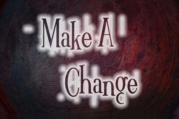 Make A Change Concept — Stock Photo, Image