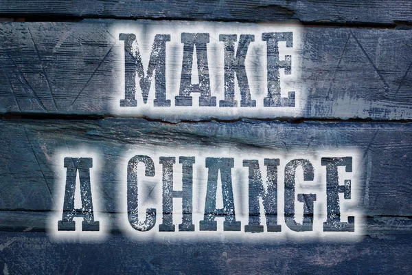 Make A Change Concept — Stock Photo, Image