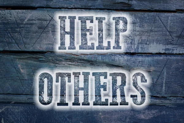 Başkalarına yardım kavramı — Stok fotoğraf