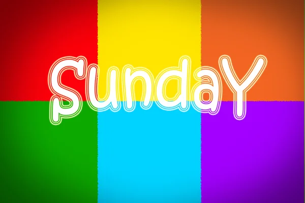 Koncepcja niedziela — Zdjęcie stockowe