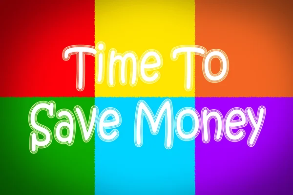 Zeit, Geld zu sparen — Stockfoto