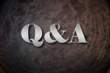 Q&A metin arka plan üzerinde