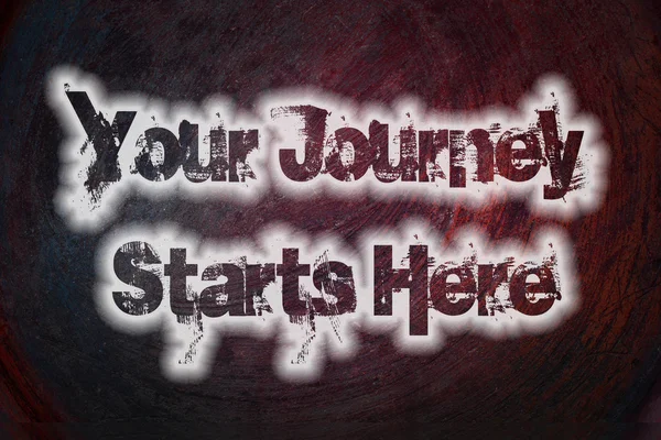 Your Journey Starts Here Concept — Stock Photo, Image