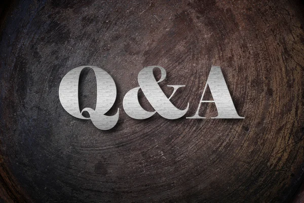 Q&A Text on Background — Stock Photo, Image