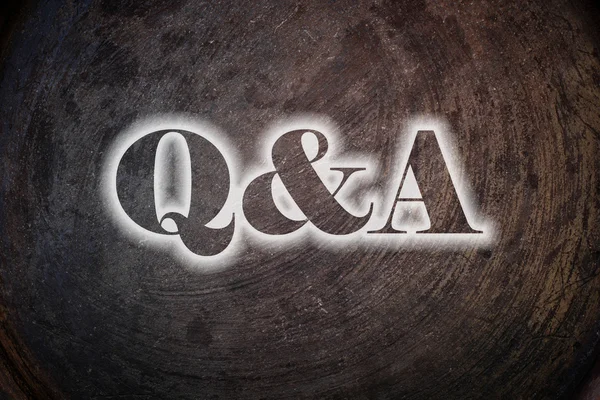 Q&A Text on Background — Stock Photo, Image