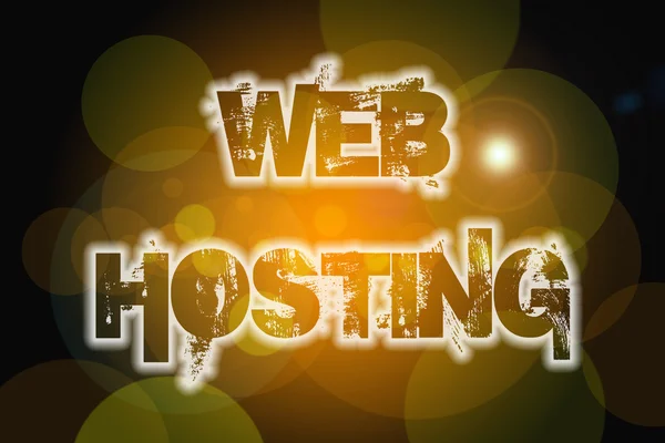 Web hosting concept — Stockfoto