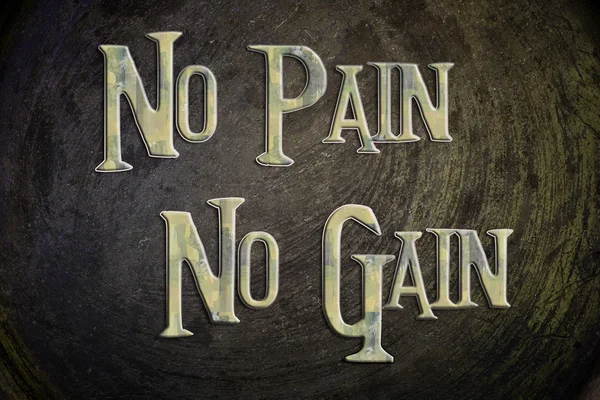 No Pain No Gain Concept — Stock Photo, Image