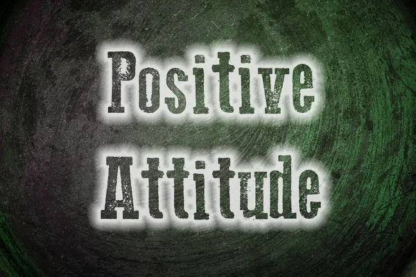 Positives Einstellungskonzept — Stockfoto