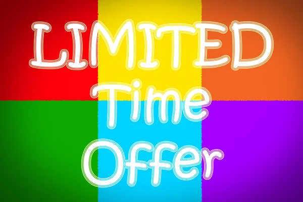Limited Time Offer Concept — Stock Photo, Image