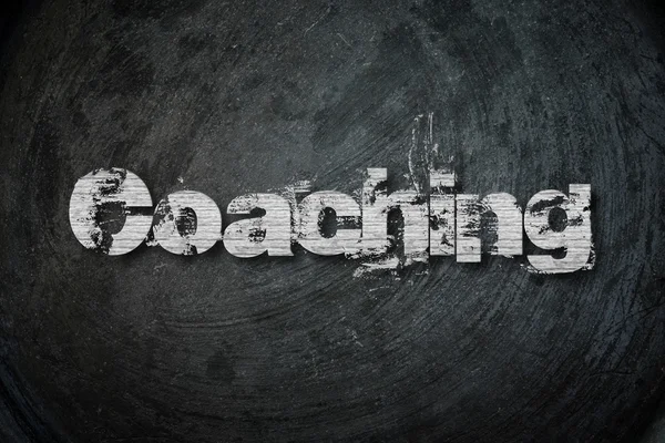 Coaching testo su sfondo — Foto Stock