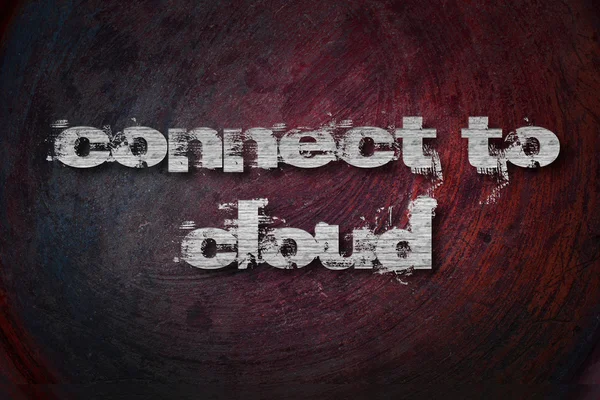 Connettiti al cloud, concept sign — Foto Stock